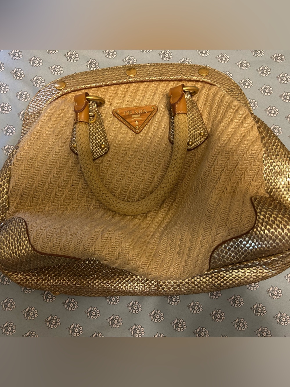 Prada Woven Satchel - Picture 2 of 10